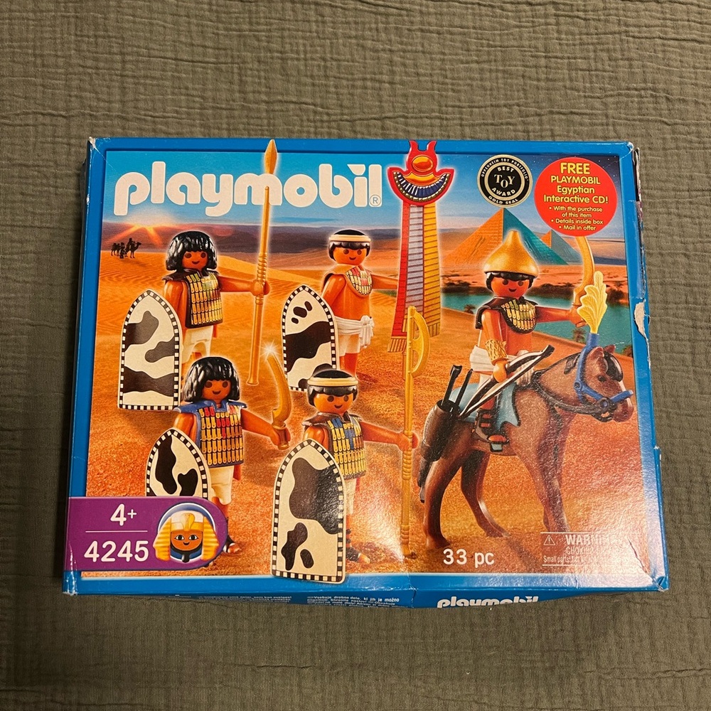 Playmobil Egyptian Warriors Set 4245 Complete Horses